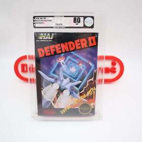 NES Nintendo DEFENDER II 2 - VGA GRADED 80 NM! ROUND SOQ! NEW & Sealed + H-Seam!