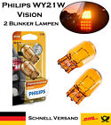 2x Philips Vision WY21W 12V 12071B2 Orange Blinkleuchte Ersatz Halogen Birne