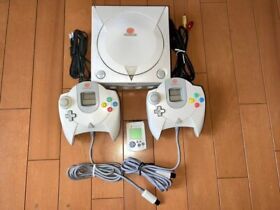 Sega Dreamcast Console White + Lot 4 Sakura Wars software +2 SET JP Retro Game