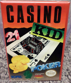 Casino Kid Nintendo NES Vintage Game Box  2"x3" Fridge Locker MAGNET