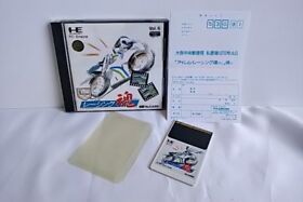 Racing Spirits NEC PC Engine TurboGrafx-16 PCE Hu-card,Manual,Boxed set -a731-