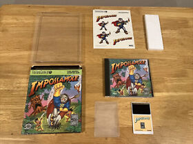 Impossamole TurboGrafx-16 CIB Box in Wrap w Hangtag and Stickers!  Tested! TG 16