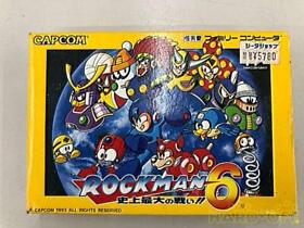 Capcom Famicom Software Fc Rockman 6 The Greatest Battle In History japan