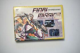 Famicom Final Mission boxed Japan FC game US Seller