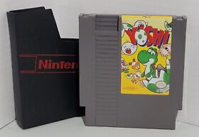 Yoshi 1985 NES Game Cartridge Authentic with Sleeve 
