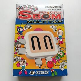 Sega Saturn Multi Tap HC-736 SS Sbom Hudson Japan Bomberman Boxed 6P Controller
