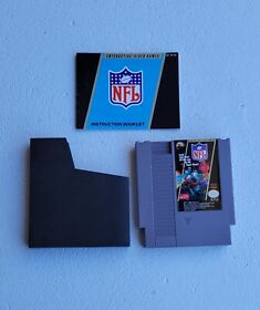 NFL Football Nintendo NES 1989 Video Game, W/Sleeve and Manual, Pre-owned Tested