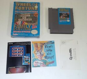 Wheel of Fortune Family Edition NES Nintendo - GAME AND BOX ONLY