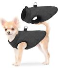 SCENEREAL Winter Dog Vest Coat with Harness Built in, Warm Dog Jacket for XS