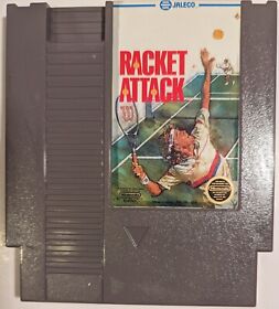 Cartucho Nintendo NES Racket Attack solo etiquetas probadas y limpiadas intacto usado
