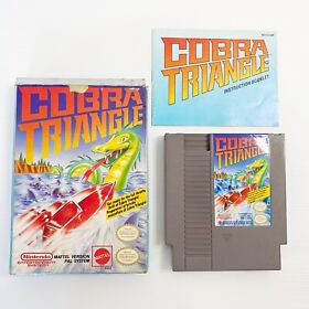 Cobra Triangle + Box & Manual - Nintendo NES - Tested & Working - Free Postage