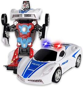 Robot Police Car Toys For Boy Kids for Gift