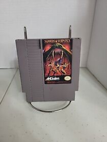 Swords and Serpents Nintendo NES Authentic Nice Label Tested Working Pictures 