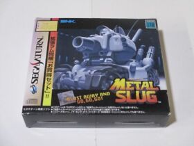 Sega Saturn Metal Slug SNK Expansion ram included, box, and postcard included