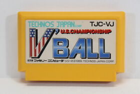 V Ball Campeonato de Estados Unidos Voleibol Nintendo FC Famicom NES Importación de Japón