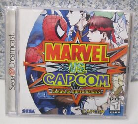 Sega Dreamcast Marvel VS Capcom Clash Of Super Heroes MINT no tears cracks #1