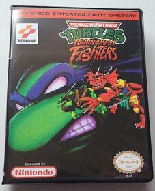 Teenage Mutant Ninja Turtles Tournament Fighters CASE ONLY Nintendo NES Box