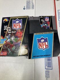 NFL National Football League (Nintendo, 1988) NES  W/ Box & Manual