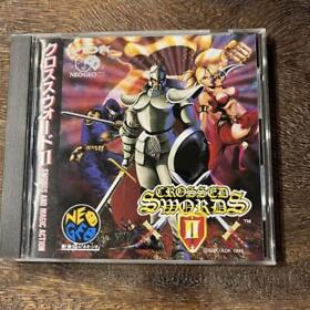 Neo Geo CD CROSSED SWORDS II 2 Japan Action Adventure Role Playing Game