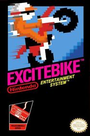 Excitebike NES Nintendo Retro Game Wall Poster Multiple Sizes 11x17-24x36