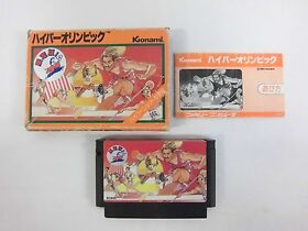HYPER OLYMPIC TONOSAMA Version -- Boxed. Famicom NES, Japan game. 10428