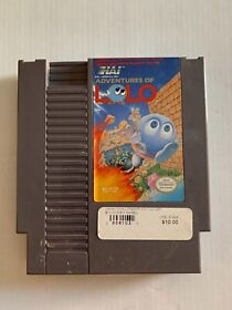 Adventures of Lolo (Nintendo Entertainment System NES 1989)  Tested