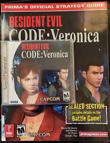Resident Evil Code Veronica, Sega Dreamcast Game Plus Strategy Guide Bundle