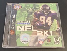 NFL 2K1 (Sega Dreamcast 2001) Authentic Jewel Case, Manual, Cover NOT FOR RESALE
