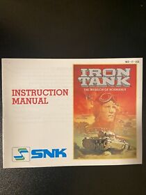 Authentic Original Iron Tank NES manual Only! Nintendo
