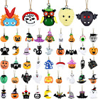 50 Pieces Halloween Tree Ornaments Miniature Halloween Ornaments Set Small Resin