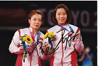 Chen QINGCHEN / Jia YIFAN - CHN - Badminton - Olympia 2.OS Silber 2020 Foto sign