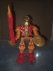 Lego Bionicle - 7116 - Tahu Toa of Fire - Stars - Complete Set & Golden Armor