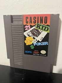 Casino Kid (NES Nintendo Entertainment System, 1989) Authentic - Poker Blackjack