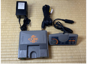 NEC PC Engine Coregrafx2 Console PI-TG7,Pad,AV cable and Game set Tested Work