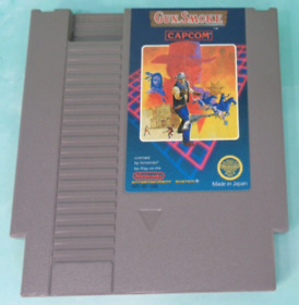 Gun.Smoke (NES, 1988) Capcom Video Game Nintendo Entertainment System TESTED