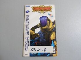 Ghen War Manual Only w/ reg. card, NO GAME! 100% Original, Sega Saturn