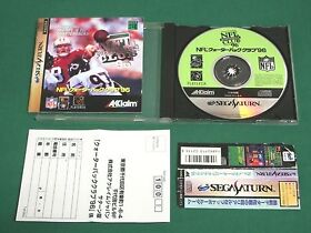 Sega Saturn -- NFL Quarterback Club 96 -- spine card & postcard. *JP*  15975  