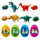 4 Pack Jumbo Dinosaur Deformation Eggs Prefilled Plastic Easter Eggs with Toy...
