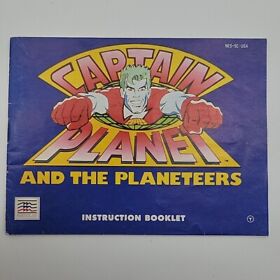 Captain Planet and the Planeteers ( NES Nintendo ) Manual Only - Free Shipping