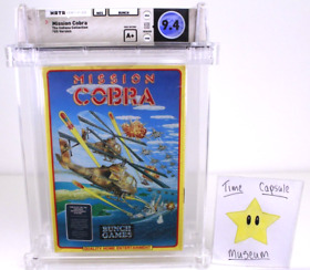 Mission Cobra Nintendo NES New Factory Sealed WATA VGA CGC Grade 9.4 A+ TOP POP