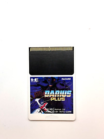 Pc Engine HuCard Darius Plus Fm Japan Game Only Tested
