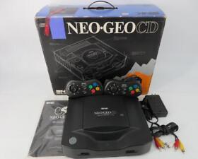 COMPLETE - SNK Neo Geo CD Black Console + Controllers NTSC-J Japan CIB  - WORKS