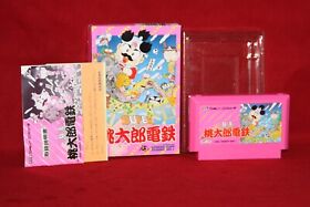 Super Momotaro Dentetsu Peach Boy (Nintendo Famicom) Authentic Game Cartridge