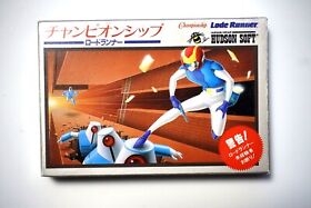 Famicom Championship Lode Runner boxed Japan FC game US Seller