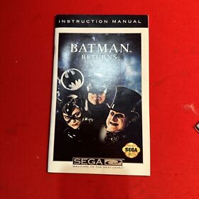 Batman Returns - Sega CD Manual Only - No Game or Box