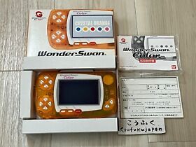 BANDAI Wonder Swan Color Console Crystal Orange WonderSwan WS