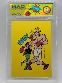 1989 Topps Nintendo Stickers Punch Out #30 Mac Pow NES Pure Graded X PGX 8
