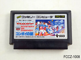 Transformers Convoy no Nazo Famicom Japanese Import Mystery FC NES US Seller B
