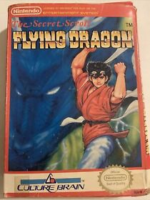 Flying Dragon: The Secret Scroll NES Nintendo Complete CIB RARE RED BOX VARIANT!