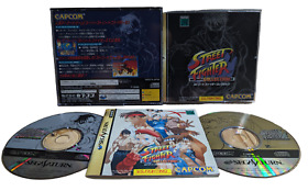 SEGA SATURN - STREET FIGHTER COLLECTION (game+case+instruction) JAPAN